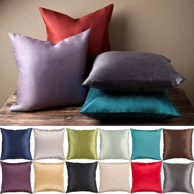 Artistic Weavers Chic 22-inch Square Silky Decorative Pillow Cover with Poly Insert