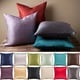 preview thumbnail 2 of 0, Artistic Weavers Chic 22-inch Square Silky Decorative Pillow Cover with Poly Insert