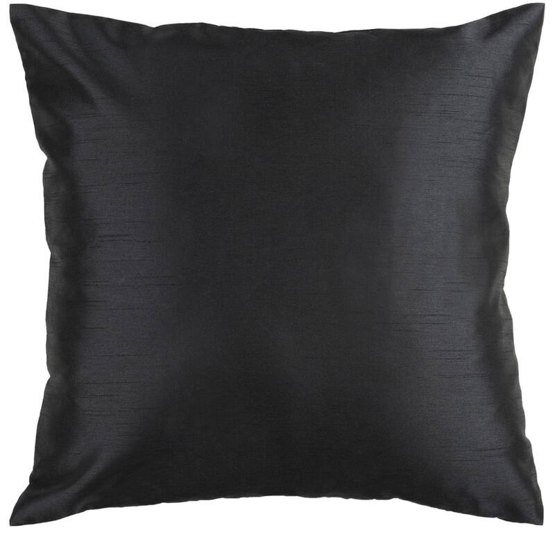 Artistic Weavers Chic 22-inch Square Knife-edge Decorative Down-filled Accent Pillow - Caviar