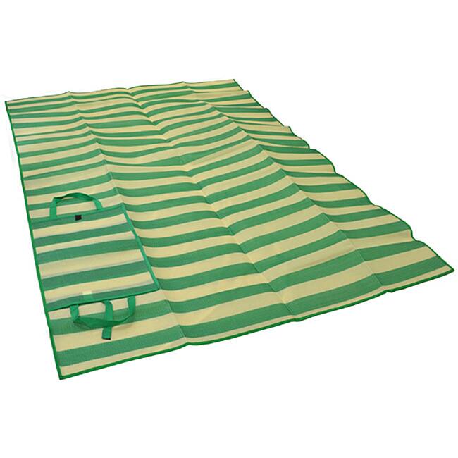 Foldable Green Striped Travel Mat
