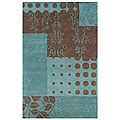 Hand-tufted Hesiod Blue Wool Rug (8' x 10')