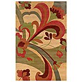 Hand-tufted Hesiod Light Gold Wool Rug - 8' x 10'