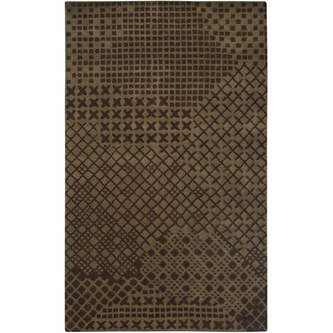 Hand tufted Hesiod Brown Rug (8 X 10)