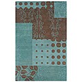 Hand-tufted Hesiod Blue Rug - 9' x 12'