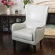 Shop Lorenzo Bonded Leather Studded Club Chair by Christopher Knight ...