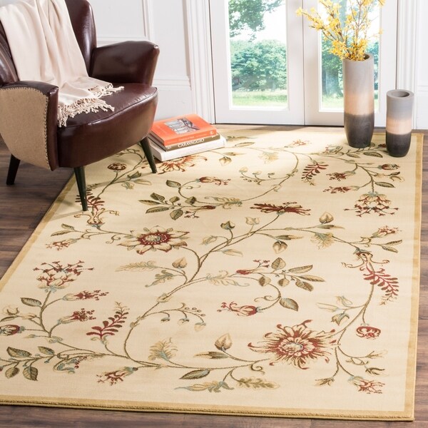 Safavieh Lyndhurst Traditional Floral Ivory/ Multi Rug - 2'3" x 16'