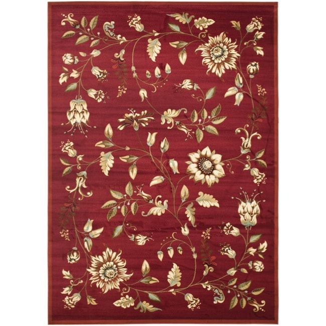 Lyndhurst Zen Gardens Red Rug (9 X 12)