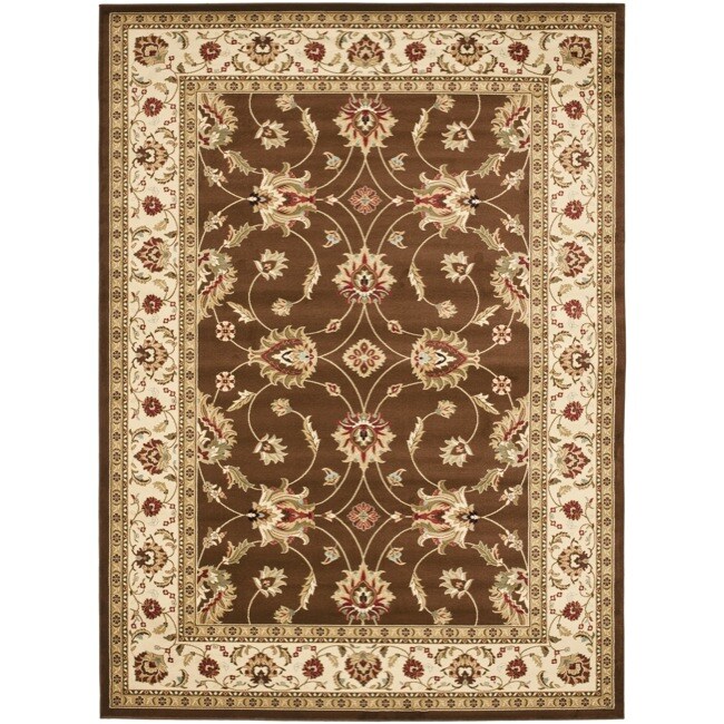 Lyndhurst Traditions Brown/ Ivory Rug (8 X 11)