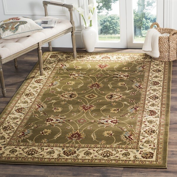 Safavieh Lyndhurst Traditional Oriental Green/ Ivory Rug - 8' X 11'