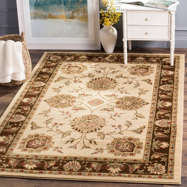 Safavieh Lyndhurst Traditional Tabriz Ivory/ Brown Rug - 6'7 x 9'6