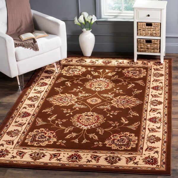 Safavieh Lyndhurst Traditional Tabriz Brown/ Ivory Rug - 8'9 x 12'