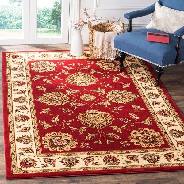 Safavieh Lyndhurst Traditional Tabriz Red/ Ivory Rug - 6'7" x 9'6"