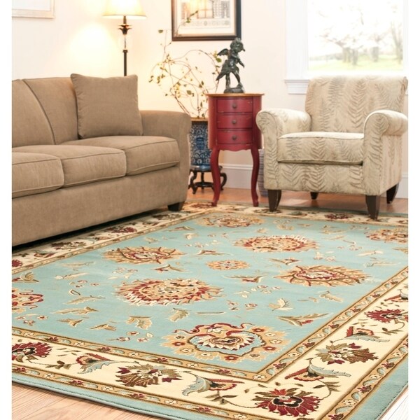 Safavieh Lyndhurst Traditional Tabriz Blue/ Ivory Rug - 8'9 x 12'