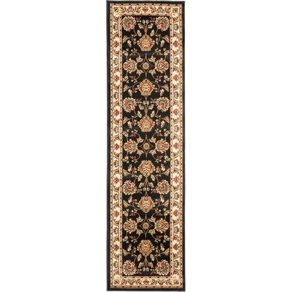Safavieh Lyndhurst Traditional Tabriz Black/ Ivory Rug - 2'3" x 16'