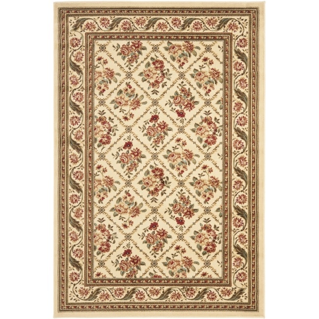 Lyndhurst Floral Trellis Ivory/ Ivory Rug (33 X 53)