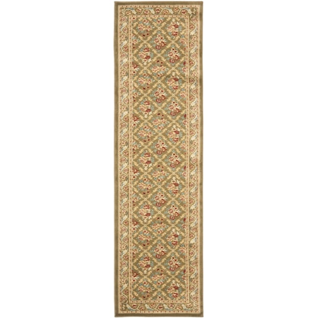 Lyndhurst Floral Trellis Greenrug (23 X 16)