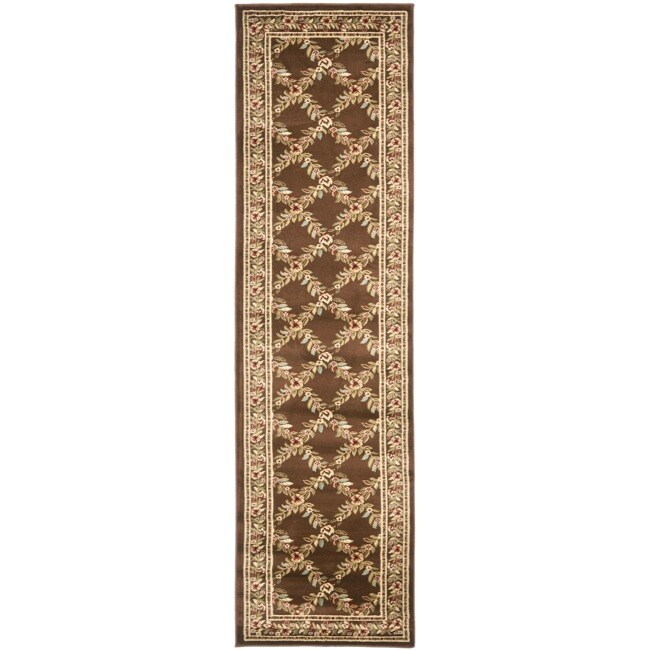 Lyndhurst Trellis Gardens Brown/ Brown Rug (23 X 12)