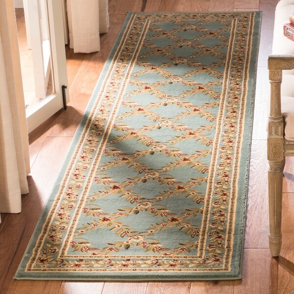 Safavieh Lyndhurst Traditional Floral Trellis Blue Rug - 2'3" x 12'