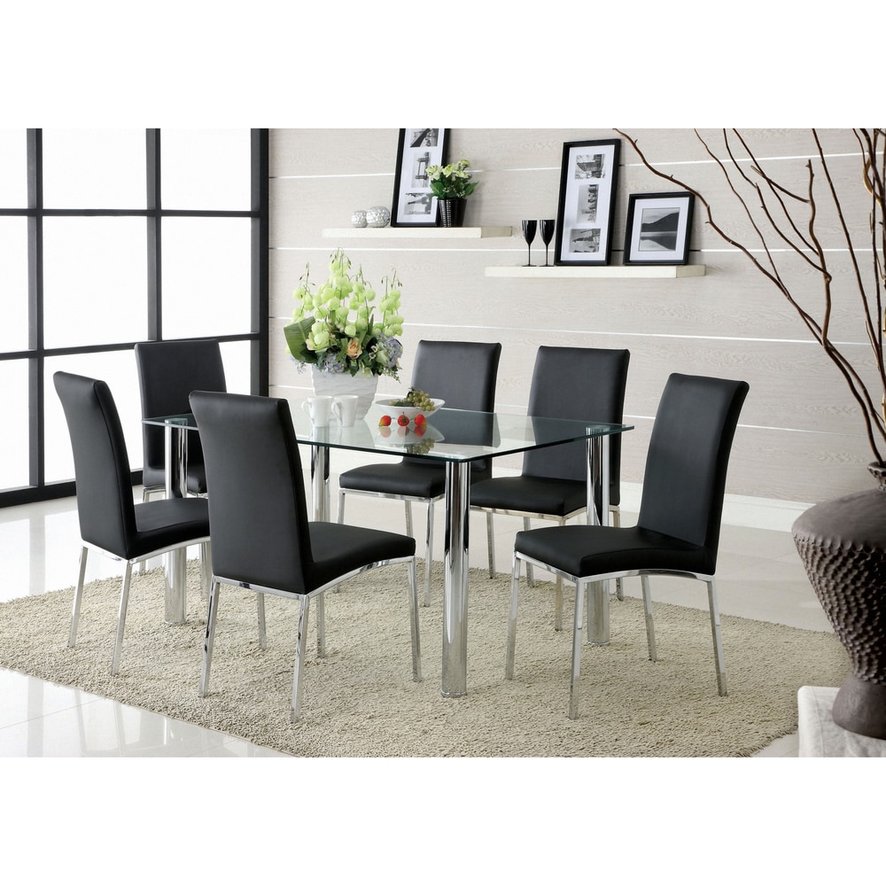 Furniture Of America Arden 7 Piece Contemporary Dining Set Overstock 6521218