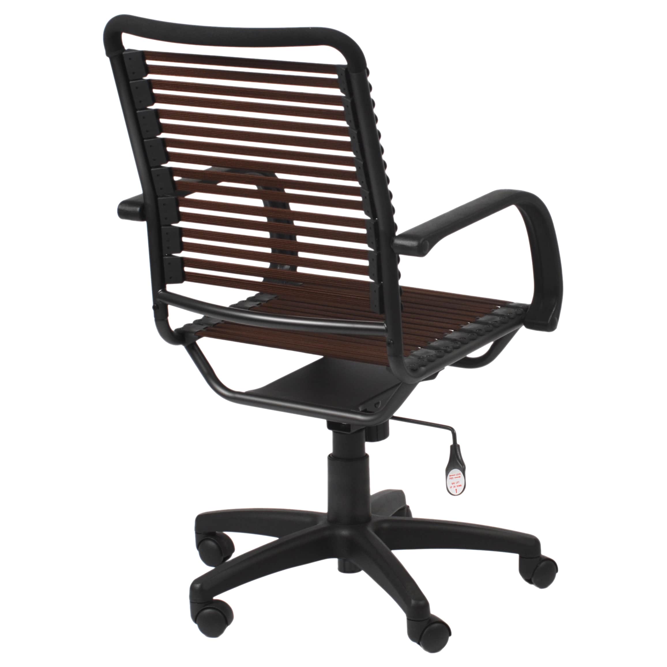 Bungie Flat High Back Brown/ Graphite Black Office Chair - Bed