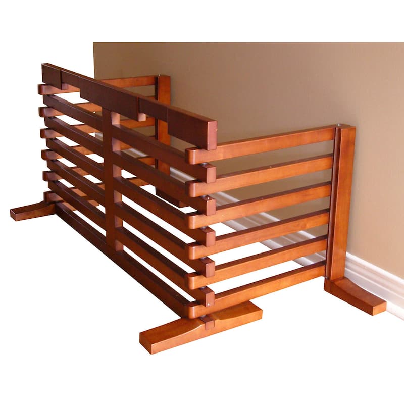 Merry Products Wooden High Gate-n-Crate Folding Pet Gate
