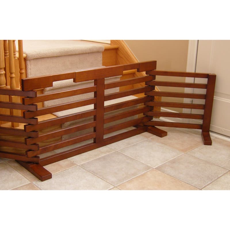 Merry Products Wooden High Gate-n-Crate Folding Pet Gate