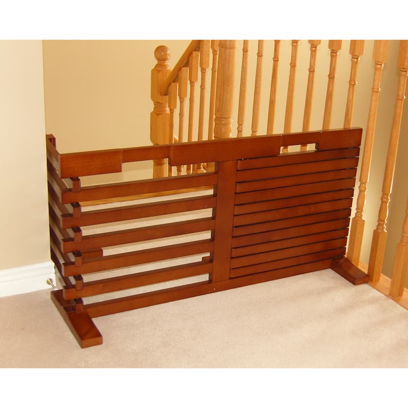 Merry Products Wooden High Gate-n-Crate Folding Pet Gate