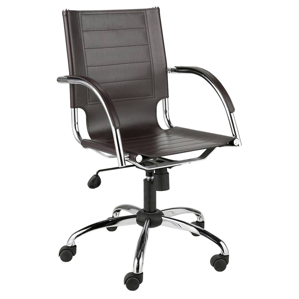 Dave Brown Leather Office Chair