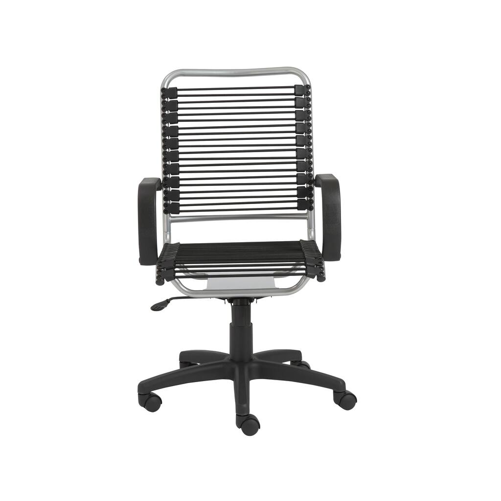 Black/ Aluminum Steel Office Chair