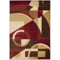 Safavieh Porcello Modern Abstract Red/ Beige Area Rug - 5'3 x 7'7