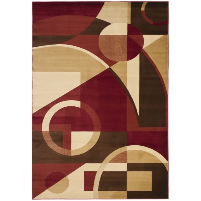 Porcello Cosmos Red Area Rug (53 X 77)