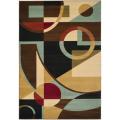 Safavieh Porcello Modern Abstract Black/ Blue Rug - 8' x 11'2
