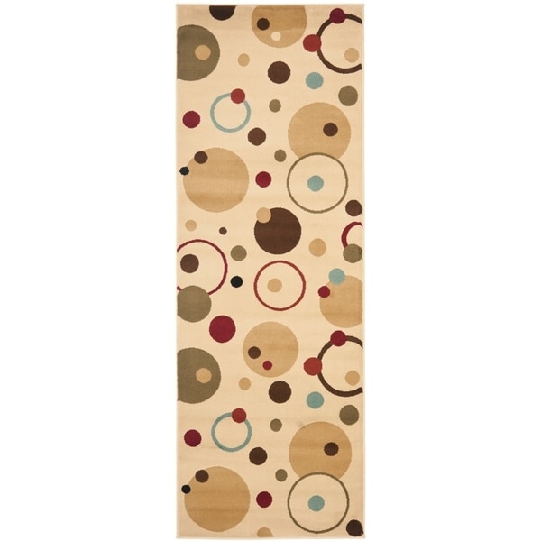 Safavieh Porcello Modern Cosmos Ivory/ Multi Runner Rug - 2'4" x 9'