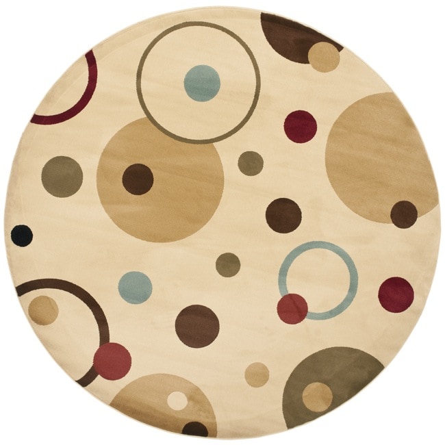 Porcello Cosmos Ivory Rug (7 Round)