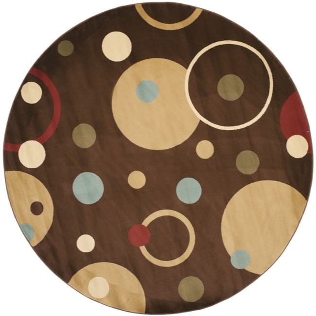 Porcello Cosmos Brown Rug (7 Round)