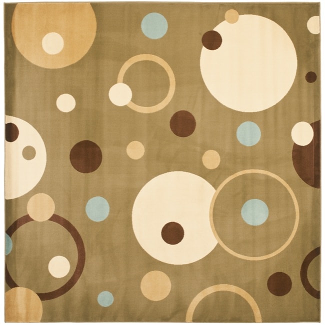 Porcello Cosmos Green Rug (7 Square)