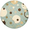 Safavieh Porcello Modern Cosmos Blue/ Multi Rug - 7' x 7' Round