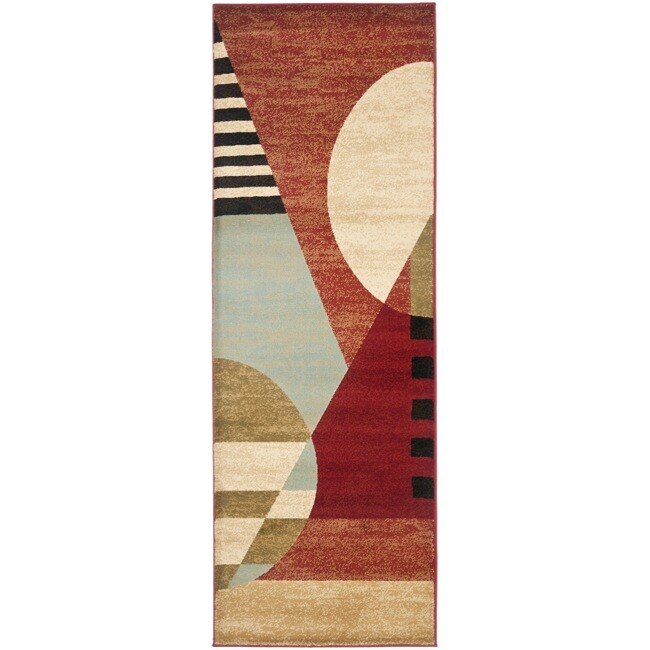 Safavieh Porcello Modern Abstract Multicolored Rug - Multi - 2'4 x 6'7