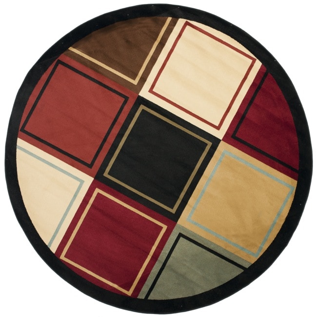 Porcello Waves Squares Rug (7 Round)