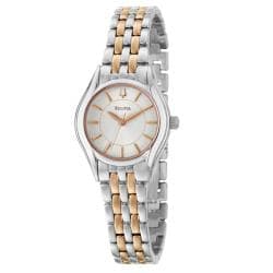 Bulova Women's 98L143 'Bracelet' Stainless Steel Goldplated Quartz Watch Bulova Women's Bulova Watches