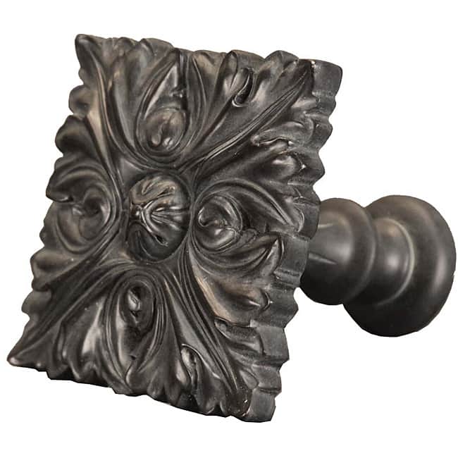 Menagerie Square Leaf Bella Noir Curtain Holdback