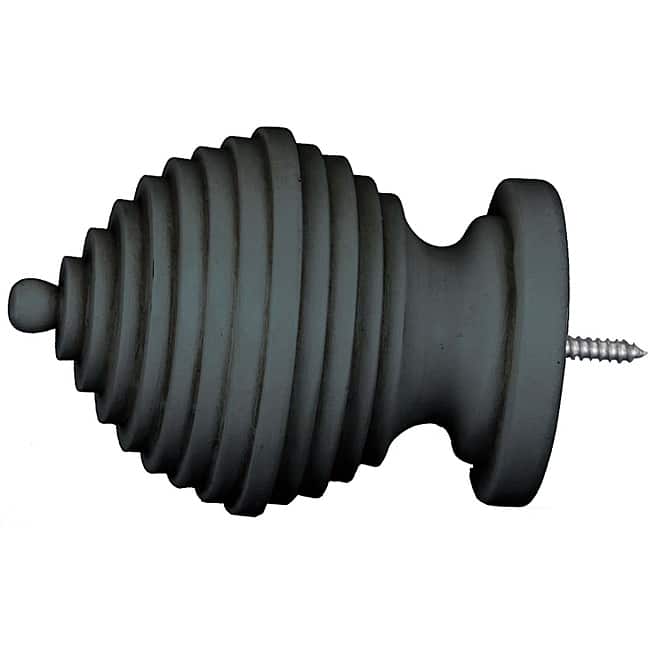 Menagerie Bella Noir Circular Sphere Curtain Finial