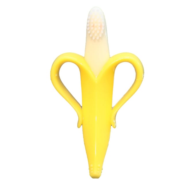 Baby Banana Toothbrush With Handles