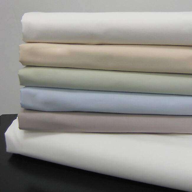 Echelon Home Egyptian California King Cotton Solid Percale Sheet Set