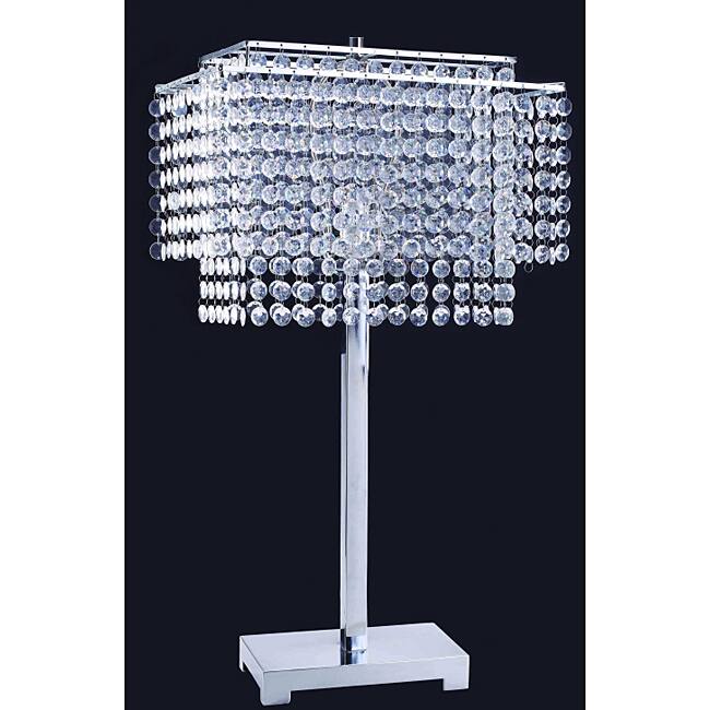 28-inch Crystal Strings Table Lamp