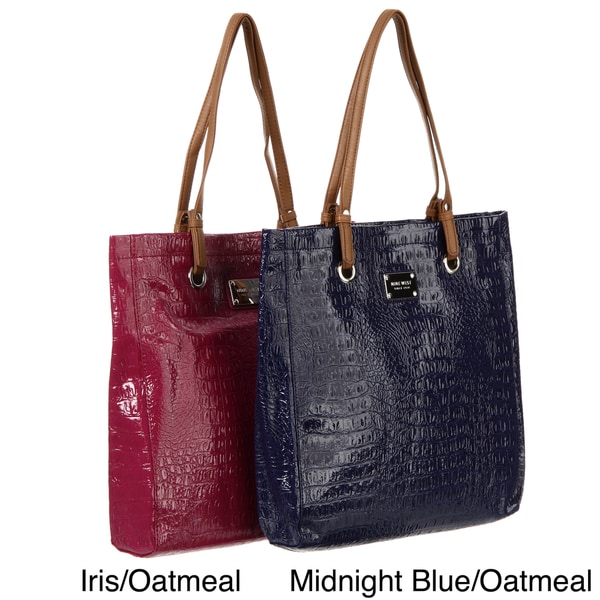 Nine West 'Tote'em' Large Croc inspired Tote Bag Nine West Tote Bags