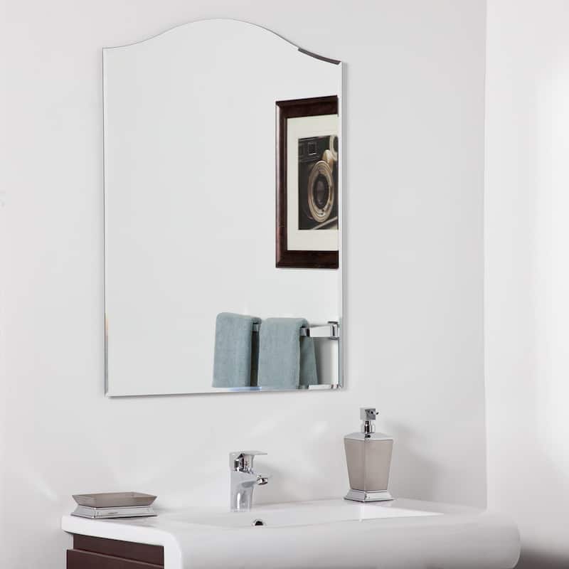 Amelia Modern Bathroom Mirror - Silver - 31.5Hx23.6Wx.5D