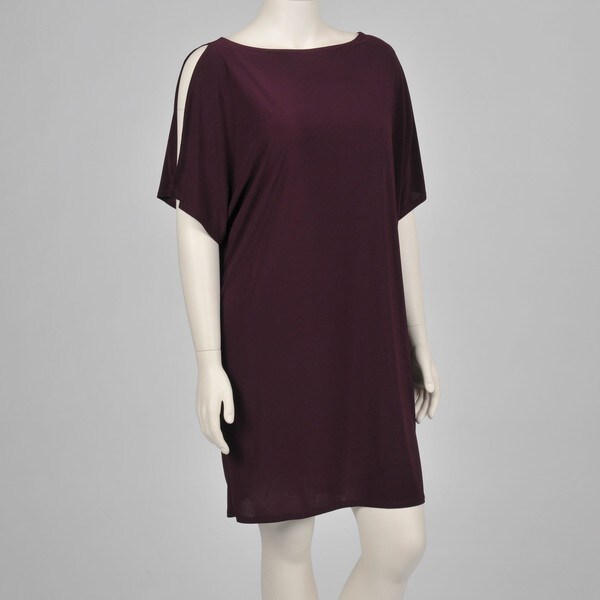 cold shoulder jersey dress