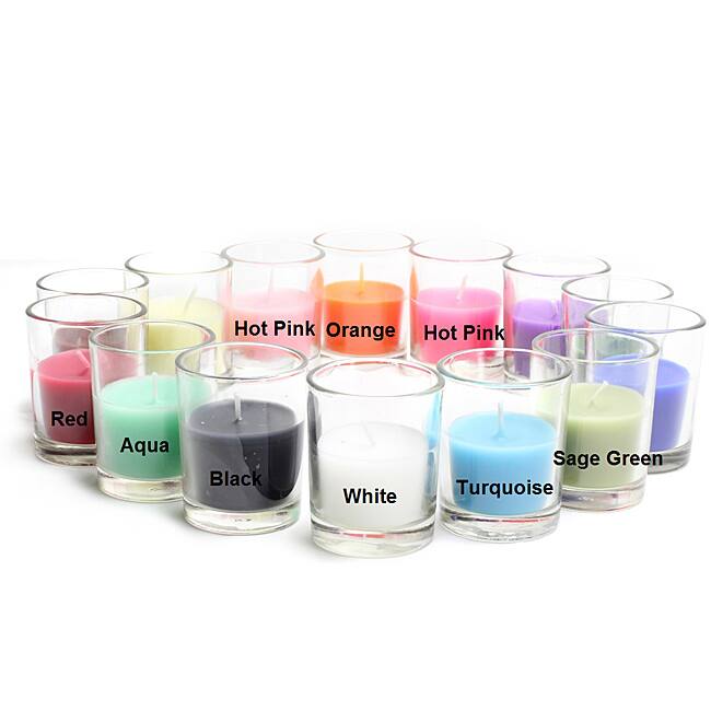 Round Glass 10-hour Votive Candles (Case of 96)