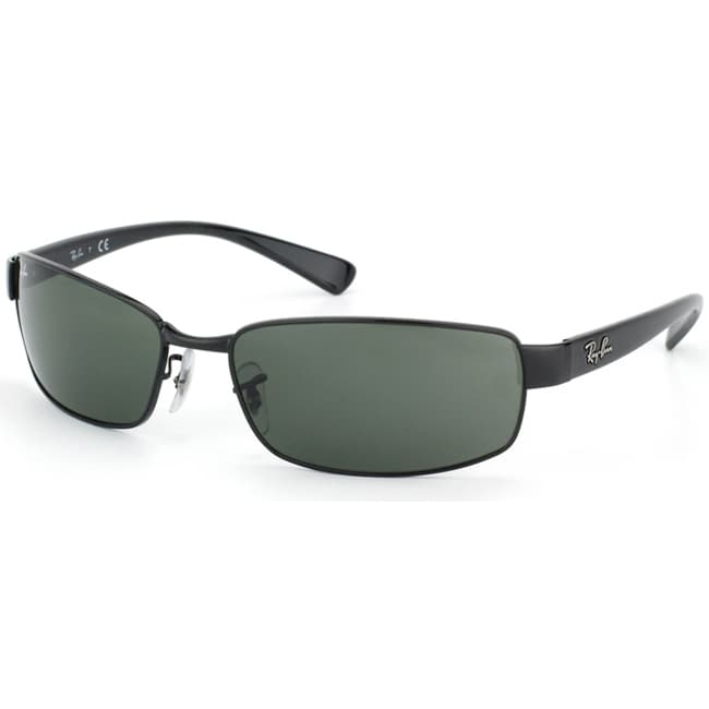 Ray ban Unisex Rb3364 Shiny Black Metal Fashion Sunglasses